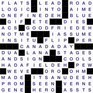 WSJ Crossword Answers July 1 2024 WSJ Crossword