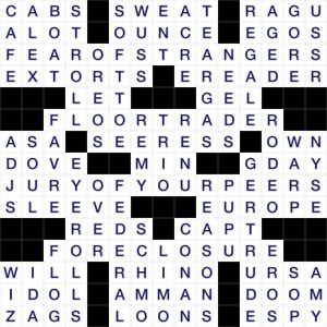 WSJ Crossword Answers June 15 2026 WSJ Crossword